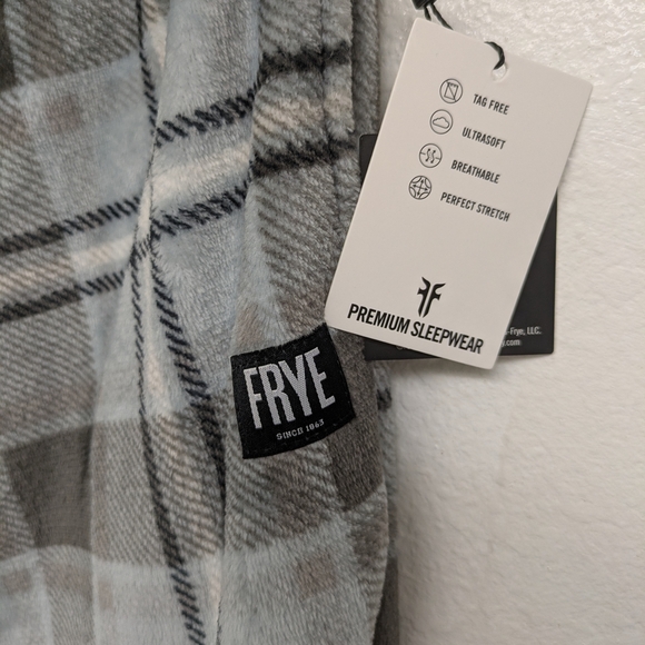 Frye Gray and White Plaid Sweatpants - Picture 4 of 6